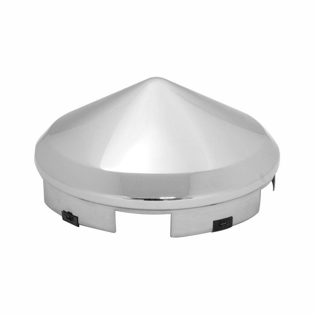 Photo 1 of Grand General 10743 Chrome Front Cone Hub Cap with 1" Lip and 5 Even Notches8726756