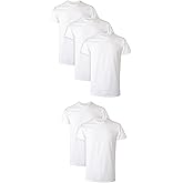 Hanes Men's Performance Undershirt, X-Temp Moisture-Wicking Crewneck, White 5-Pack