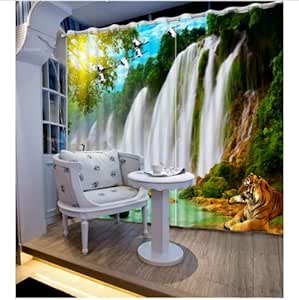 ZHYY Cortinas de Sala de Estar Modernas Personalizadas Cortinas de