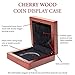 Symbol Arts - Display Case for Coins/Medals - Cherry Wood - Fits 1.75 Inch Coins/Medals