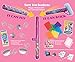 Fun-Fly-Stick Dual Action - Static Magic Levitation Wand Set - Pink Fairy Theme