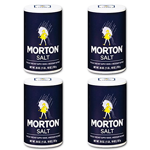 Morton Salt Regular Salt, 26 Oz (4 Pack)