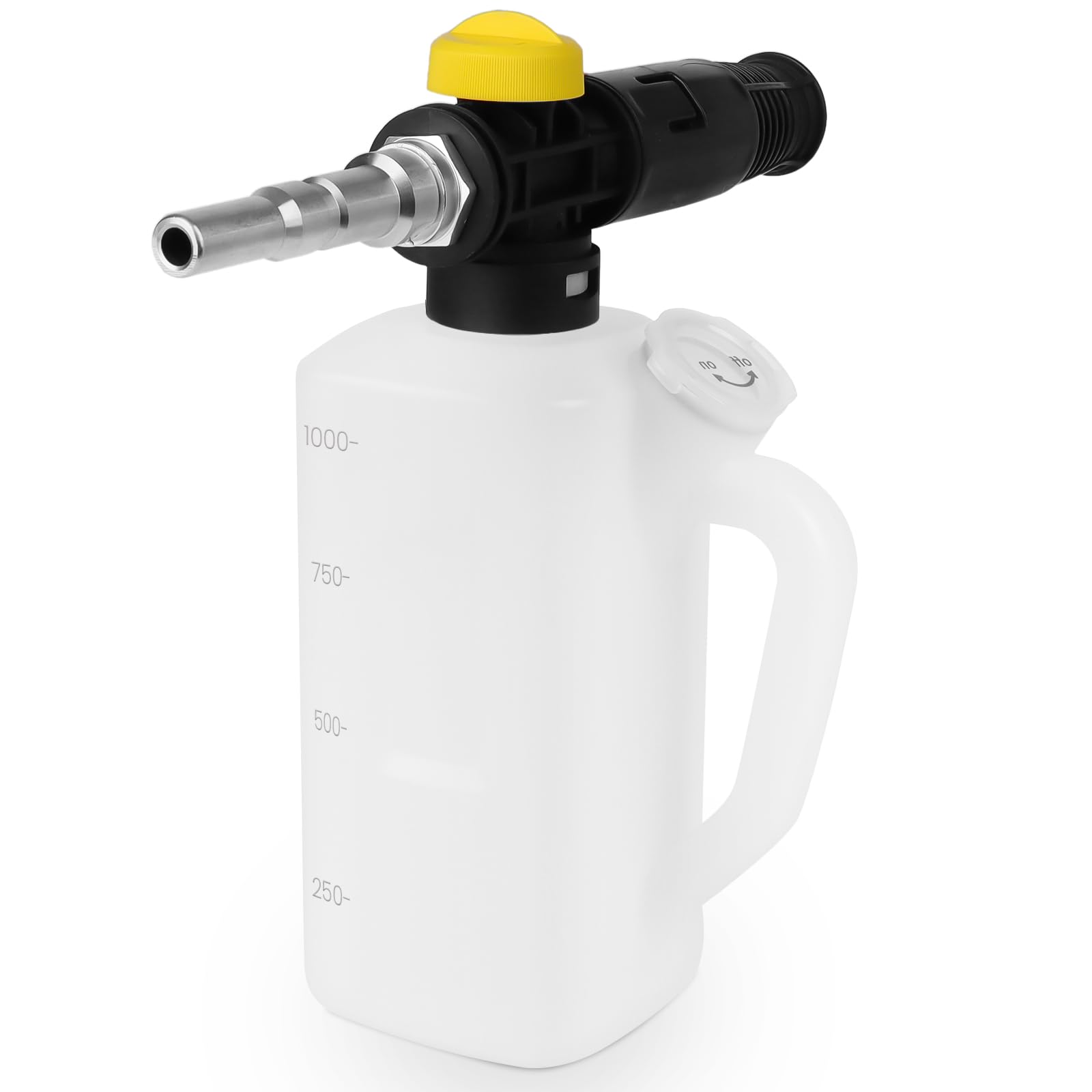 Fai Top 1L Snow Foam Lance Foam Gun Bottle with Adjustable Nozzle and Shampoo Nozzle Foam Lance Compatible Nilfisk Kew Pressure Washer Ideal for Car and Courtyard Cleaning (Nilfisk Kew)