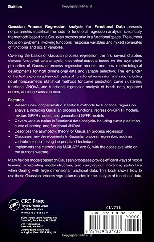 Gaussian Process Regression Analysis For Functional Data Shi Jian Qing Choi Taeryon 9781439837733 Amazon Com Books
