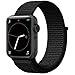 Lozer for Apple Watch Band Sport Loop 42MM, Adjustable Closure Wrist Strap Lightweight Breathable Nylon Replacement Band for Apple Watch Series 3/2/1, Sport, Edition,Nike+ Hermes (Dark Black)
