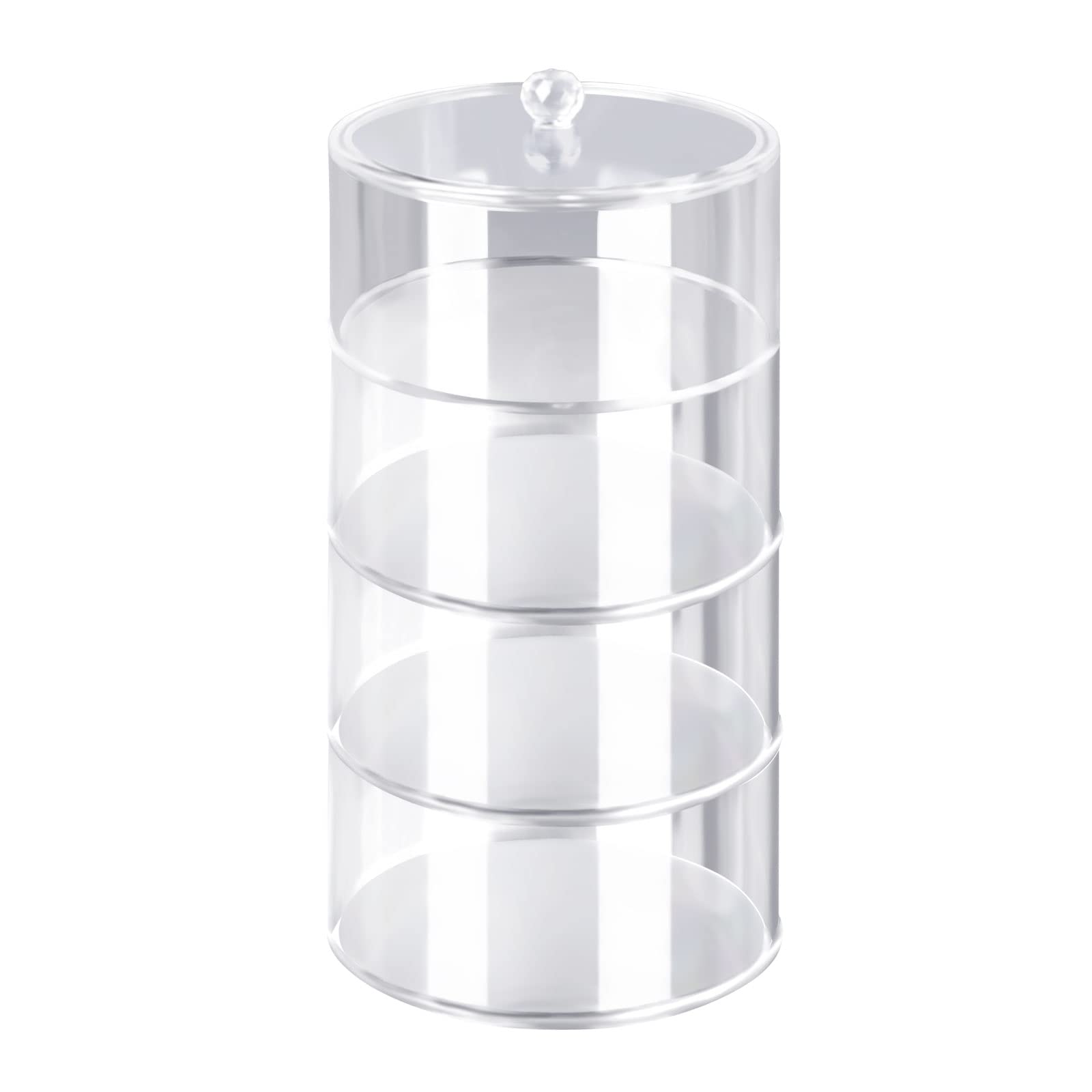 HGUIM 4 Layers Belt Organizer for Closet Acrylic Belt Display Storage Box Clear Belt Case Storage Holder for Belt Watch Jewelry Bracelets Ring Cosmetic