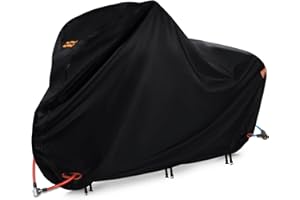 Bike Cover Waterproof Outdoor Bicycle Covers with Lock Holes & 3 Buckles 420D Heavy Duty Ripstop Material Anti UV Snow Wind P