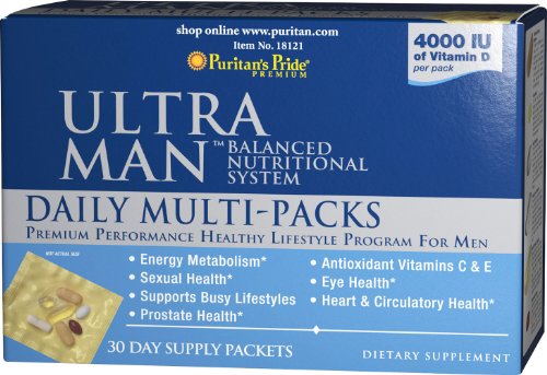 Puritan's Pride Ultra Vita Man Daily Multi-Vitamins, 30 Count Puritan's Pride Ultra Vita Man Daily Multi-Vitamins, 30 Count