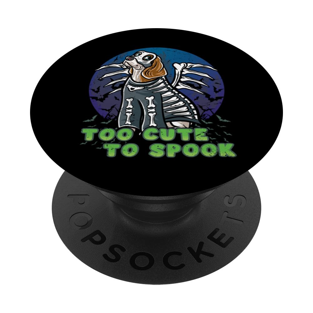 Beagle Happy Halloween Costume Skeleton PopSockets Swappable PopGrip