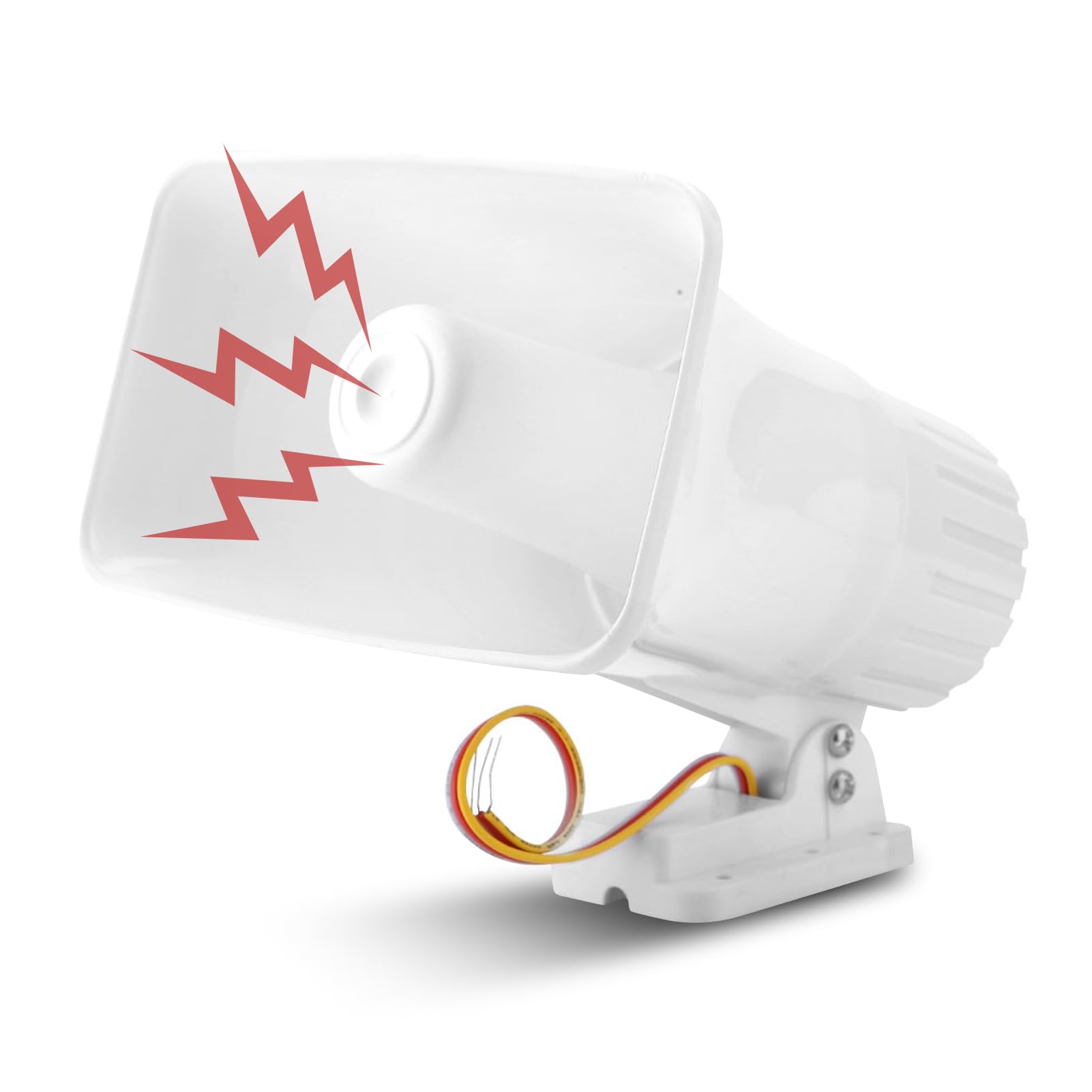 Sonew Electronic Alarm Siren Horn, 150dB Indoor/Outdoor Security Siren DC 12V for Home Security System