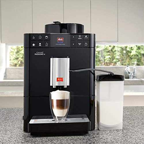 Melitta Caffeo Passione OT F531-102, Kaffeevollautomat mit Milchbehälter, One Touch Funktion, Schwarz – Bild 7