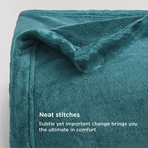 Bedsure Fleece Blankets King Size Emerald Green Bed Blanket Soft