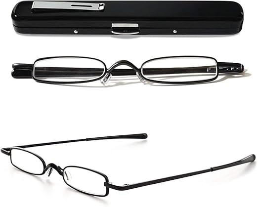 mini reading glasses with case