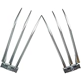 damdos Halloween Props for Wollne Claws, ABS Plastics 1Pair Claws Wollefe Claws Custume LARP Prop ABS Claws Birthdays Gifts Sliver