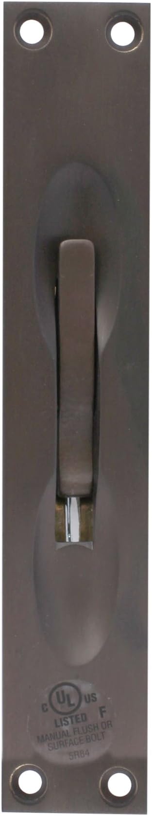 Harnisch Company FB875A-10B Manual 1-1/4-Inch Flush Bolt