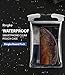 Ringke Waterproof Phone Pouch Case IPX8 Certified Universal Easy Snap Technology Clear Pouch Dry Bag for Smart Phones Up to 6.0