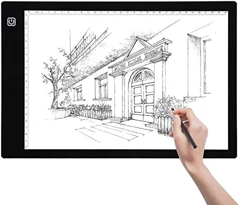 Embroidery light box Top Munster A4 Size Portable Light Box Tracer USB LED with laptop sleeve for Artists Drawing Sketching Animation Stencilling X-rayViewing embroidery tracing patterns