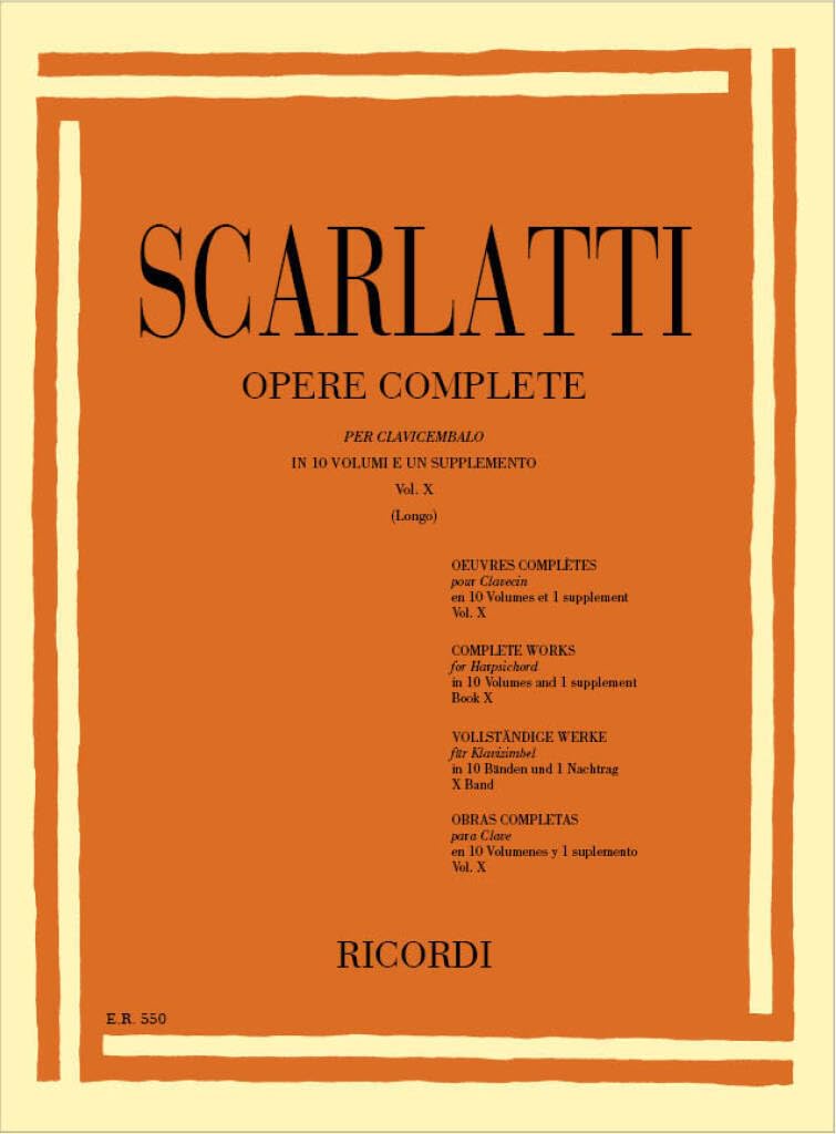OPERE COMPLETE PER CLAVICEMBALO VOL. X CLAVECIN
