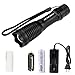 On The Way 900 Lumen Expedition Handheld Flashlight LED With Battery Charger, 18650 2800mAh Rechargeable Battery and Sleeve, AAA Battery Holder