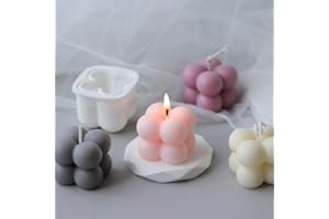 1pc Silicone DIY Candles Mould 3D Mini Bubble Cube Ball Candle Mold Aromatherapy Plaster Candle 3D Hand-Made