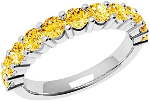 Swarovski Crystals November Birthstone Topaz Stud Ring (SIZE 6)