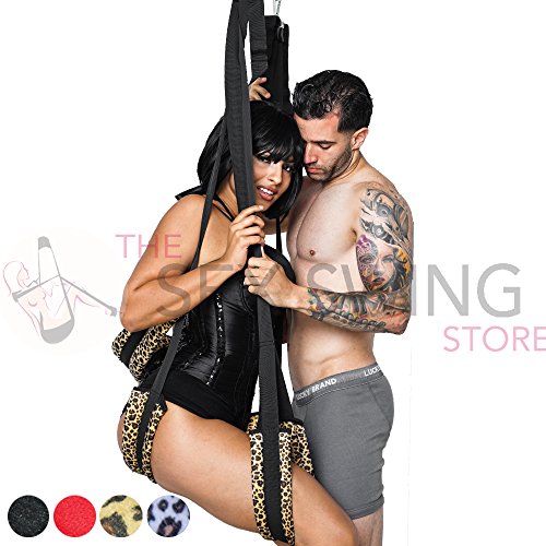 The 2 post sex swing (yellow leopard)