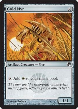 Magic: the Gathering - Gold Myr - Scars of Mirrodin