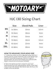 HJC i30 Open Face Motorcycle Helmet Slight MC9 Small