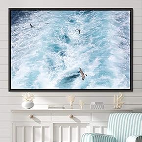 signwin Framed Canvas Wall Art Coastal Freedom Aerial...