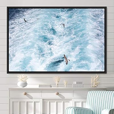 signwin Framed Canvas Wall Art Coastal Freedom Aerial...