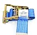 (Pack of 4) 2 Inch By 16 Feet E Track Fitting Tie Down Ratchet Strap - Cargo Management