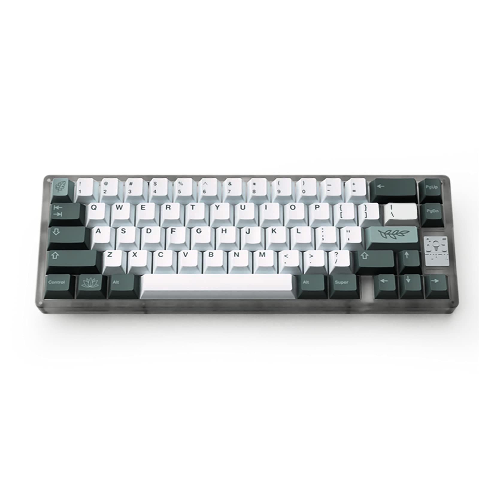 141 Keys PBT Botanical Keycaps Cherry Profile DYE-SUB Suitable for 61/64/68/84/87/96/104/108 Mechanical Gaming Keyboard (Only Keycaps)