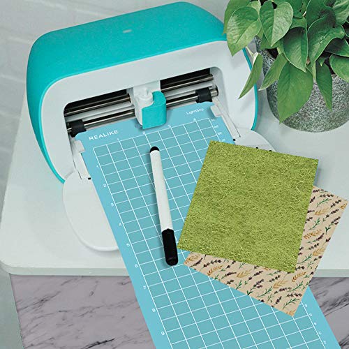 REALIKE LightGrip Cutting Mat for Cricut Joy(4.5x12 inch, 3Mats), Blue Light Grip Adhesive