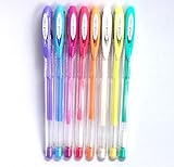 Uni-ball Signo Angelic UM-120AC Gel Ink Pen 0.7mm, 8 colors set (Japan Import) [Komainu-Dou Original Package]