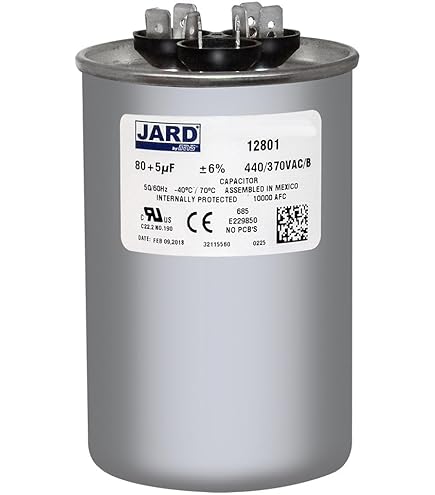 RT-100280専用 55/5 MFD 440 Volt Dual Round Run Capacitor Replacement for