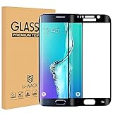 G-WACK Curved Full Coverage Tempered Glass Screen Protector for Samsung Galaxy S6edge Plus (Black)