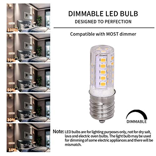 E17 LED Bulb,WTINTELL Equivalent to 40 Watt Halogen Bulb,dimmable