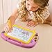 ikidsislands IKS88P [Travel Size] Color Magnetic Drawing Board for Kids, Doodle Board for Toddlers, Sketch Pad Toy for Little Girls (Pink)