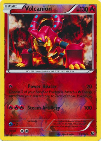 Pokemon - Volcanion (25/114) - XY Steam Siege - Reverse Holo
