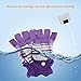 Saftybay Removable Washable USB Rechargeable Heated Gloves,Half Leaky Finger Winter Warm Hand Heating Gloves Warmer for Women Men Girls Students Arthritis (Purple)
