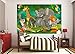 Kid’s Room Nursery Photo Wallpaper – Jungle Animals – Picture Decoration Zoo Wildlife Rainforest Nature Safari Adventure Lion Image Decor Wall Mural (82.7x55.1in - 210x140cm)
