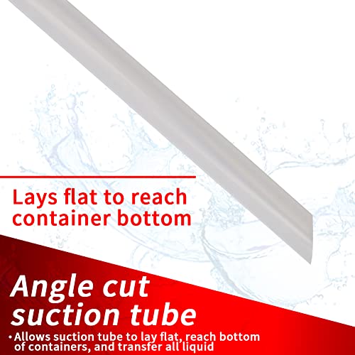 Tezam Siphon Manual Hand Liquid Transfer Pump for Light Oils, Kerosene