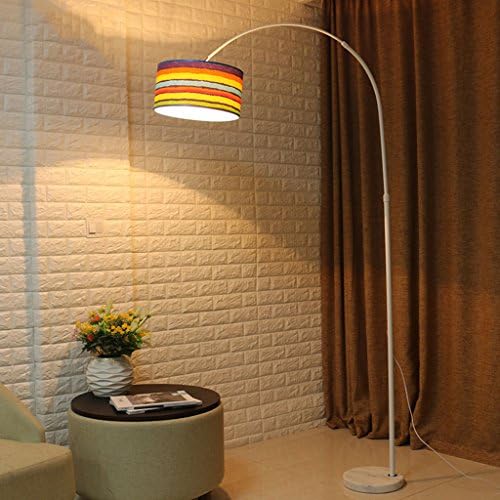 WYA any home lamp Modern Fishing Rod Arch Floor Lamp Marble Base LED Floor Lamp, Multi-color Optional. (Color : D, Edition : Incandescent lamp)