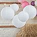 Sopeace 15 Pcs Pcs Cream Gold White Tissue Pom Poms Paper Flowers Paper Lanterns for Birthday Party Decoration