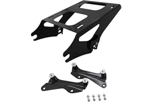 Dasen Two-Up Tour Pack Mount Luggage Rack Quick-Detach with 4 Point Docking Hardware Kit Compatible with Harley Touring Road Glide Electra Glide Road King Street Glide 2014-2025