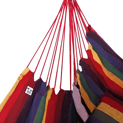 OnCloud Hanging Hammock Chair Porch Swing (Rainbow)