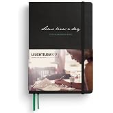 LEUCHTTURM1917 - Some Lines A Day - 5 Year Memory Notebook - Hardcover Journal 366 Pages for 5 Years of Entries (Black)