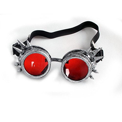 FUT Spiked Cyber Goggles Steampunk Goggles Glasses Goth Cosplay Eyewear - Image 5