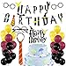 Harry Potter Happy Birthday Banner Harry Potter Big Cake Topper Party Supplies Kit, Kids Happy Birthday Harry Potter Themed Party Favors Set