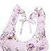 Flofallzique Girls Beach Floral Princess Dress with Rose Girl Kids Clothes（Purple） (3, Purple)